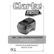 Clarke 6497050 B1500Li 20V 1.5Ah Litium-Ion Battery manual cover