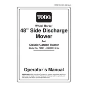 Toro Wheel Horse 48-inch 78361 Mower manual cover