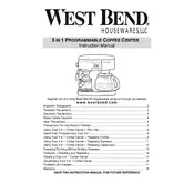 West Bend L5672A 55120 Coffee Maker manual cover