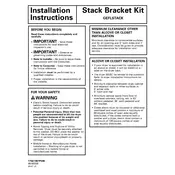 GE GEFLSTACK Bracket Kit manual cover