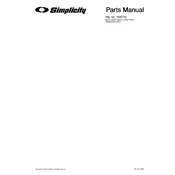 Simplicity 1690702 6216 Tractor manual cover