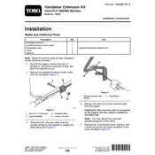 Toro HoverPro 450 02628 Handlebar Kit manual cover