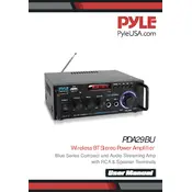 Pyle PDA29BU Amplifier manual cover