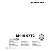 McCulloch M115-97TC manual cover