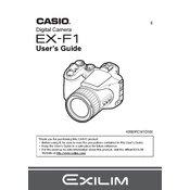 Casio EXF1 Camera manual cover