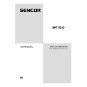 Sencor SPT 5280 Boombox manual cover