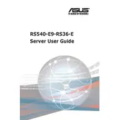 ASUS RS540-E9-RS36-E Server manual cover