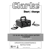 Clarke 6267019 IBC80 12V  80A Intelligent Battery Charger manual cover