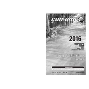 Can-Am Outlander X mr Series 2016 Vehicle manual cover