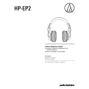 Audio-Technica ATH-M60x Headphones manual cover