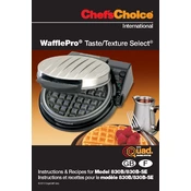 Chef's Choice 830B WafflePro Taste Texture Select Waffle Maker manual cover