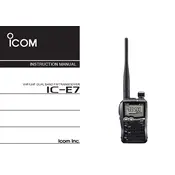 Icom IC-E7 Transceiver manual cover