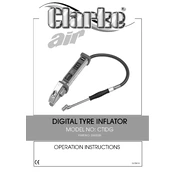 Clarke 5060289 CTIDG Digital Tyre Inflator manual cover