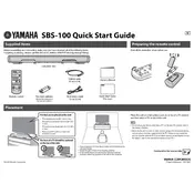 Yamaha SBS-100 Surround System manual cover