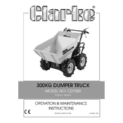 Clarke 3400875 CDT300 300KG Dumper Truck manual cover