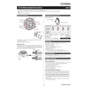 Citizen J210 Watch manual cover