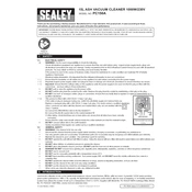 Sealey PC150A Vacuum manual cover