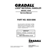 Gradall 534A Forklift manual cover