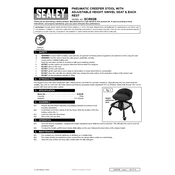 Sealey SCR02B Stool manual cover