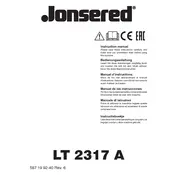 Jonsered LT 2317 A Lawn Mower 2018 manual cover