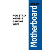 ASUS ROG STRIX X670E-E GAMING WIFI Motherboard manual cover