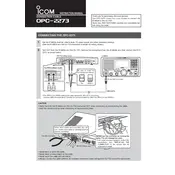 Icom OPC-2273 Cable manual cover