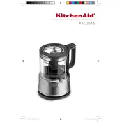 KitchenAid KFC3516 Chopper manual cover