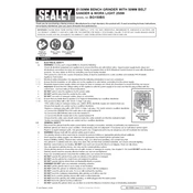 Sealey BG150BS Grinder manual cover