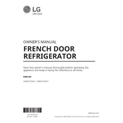 LG LRFCS2503S Refrigerator manual cover