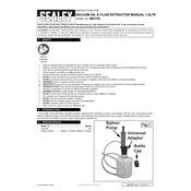 Sealey MS155 Extractor manual cover