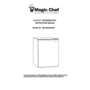 Magic Chef MCAR240B Refrigerator manual cover