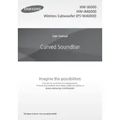 Samsung HW-J6000 Soundbar manual cover