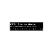 Peavey PZS Series Mixer Mixer manual cover