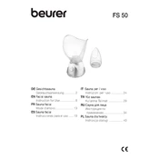 Beurer FC 50 Facial Sauna manual cover