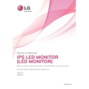 LG 29EA73 29EA73-P.AUS Monitor manual cover