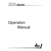 dbx 223 Project 1 Crossover manual cover