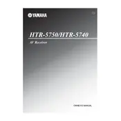 Yamaha HTR-5740 Receiver manual cover