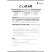 Aztech ACO6626 Oven manual cover