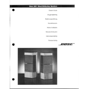 Bose 4001 Direct Reflecting Speakers manual cover