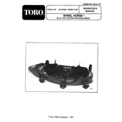 Toro Wheel Horse 42-inch 05-42SS02 Mower manual cover