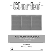 Clarke 7642025 Wall Mounted Tool Rack manual cover