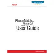 Xerox Phaser 7700 PhaserMatch and PhaserCal Ver.4.0 Printer manual cover