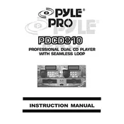 Pyle PDCD810 CD Player manual cover