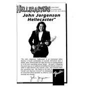 Fender Hellecasters John Jorgenson Stratocaster Guitar manual cover