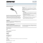 Shure 503BG Microphone manual cover