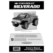 Power Wheels Mattel Chevrolet Silverado B1476 Toy manual cover