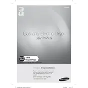 Samsung DV433ETGJ Dryer manual cover