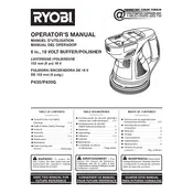 Ryobi P430 Buffer manual cover