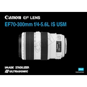 Canon Ultrasonic EF70-300mm f 4-5.6L IS USM manual cover