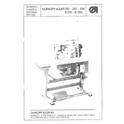 Dürkopp Adler 291 Sewing Machine